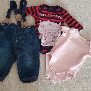 Assorted 0-3m baby clothing